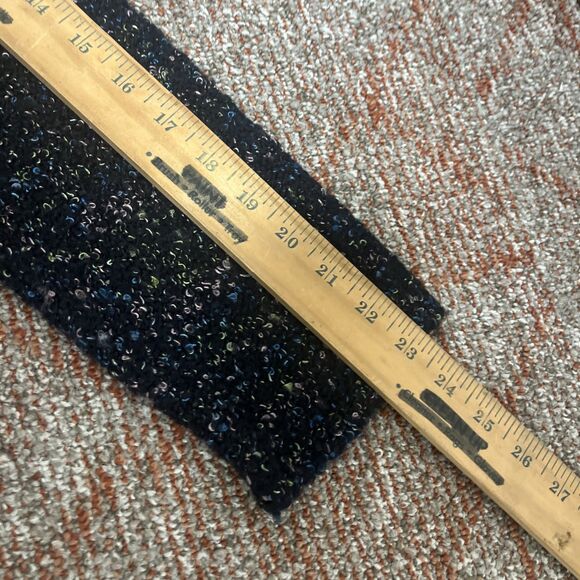 GLENMONT DESIGN Women’s Vintage Cardigan Black/Blue Sweater Large Buttons Medium - Picture 9 of 11